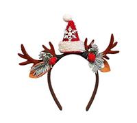 Générique Fasce di Natale per donne, per feste con corna di cervo e Babbo Natale, accessorio per capelli in costume - per eventi stagionali matrimonio concerto celebrazioni