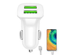 Générique Fast Charging Car Charger, USB Adapter Plug, Compact Size Vehicle Power Device with High Speed Output Design, Abs Auto Charging Unit, Delivery Style, Car Accessory for Phone