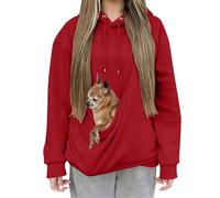 Générique Felpa con cappuccio con canguro per cane gatto inverno caldo a buon mercato alla moda felpa con tasca traspirante per indossare un gatto con cappuccio a manica lunga casual Top di grandi
