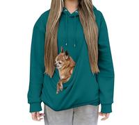 Générique Felpa con cappuccio con canguro per cane gatto inverno caldo a buon mercato alla moda felpa con tasca traspirante per indossare un gatto con cappuccio a manica lunga casual Top di grandi