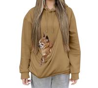 Générique Felpa con cappuccio con canguro per cane gatto inverno caldo a buon mercato alla moda felpa con tasca traspirante per indossare un gatto con cappuccio a manica lunga casual Top di grandi