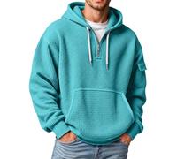Générique Felpa con cappuccio e cerniera, da uomo, stile casual, con pratica tasca a marsupio e cappuccio regolabile che offre un comfort ottimale per l'uso quotidiano e momenti di relax