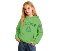 Générique Felpa con Cappuccio per Ragazze, Stampa e Tasca, Pullover in Pile Casual per Bambini, ideale per la Santissima