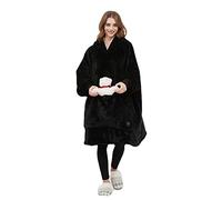 Générique Felpa con cappuccio riscaldata USB, gigante coperta portatile con cappuccio super morbido caldo Sherpa peluche coperta con cappuccio per TV plaid maglione per adulti donna uomo adolescente,