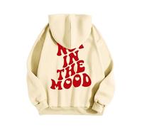 Générique Felpa da donna girocollo a maniche lunghe stampata con lettera non in The Pull casual casual per abbigliamento quotidiano morbido e confortevole per tutti i giorni, perfetta per metà