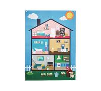 Générique Felt Story Board, Children's Interactive Felt Wall Set, Reusable Sensory Learning Game for Preschool, Kindergarten, Nursery, Classroom, and Home (Ages 3+), 40.94x29.53 inch