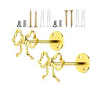Générique Fermacravatta - 2 ganci per fermatenda, fermatenda da parete, papillon da parete, staffe decorative per soggiorno, bagno, ufficio