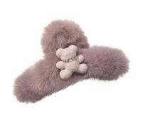 Générique Fermaglio per capelli con orsetto in peluche, accessorio a forma
