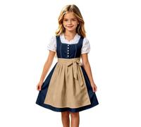 Générique Festive per ragazza con fiocco vestito elegante per occasioni speciali, comodo e facile da indossare tutti i giorni, adatto a dai tre ai dodici anni