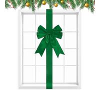 Générique Festive Ribbon Bows - Christmas Cabinet Decor for Holiday Cheer | Satin Material with Reusable Design, Door Entryway Accent, Wall Fence Ornament, Tree Car Wreath Tabletop Craft