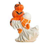 Générique Figura Fantasma di Halloween - Arte in Resina, Display Di Scena Fantasy | Assistenza Stagionale per Portico Infestato, Cappotto Mensola con Sala d'autunno