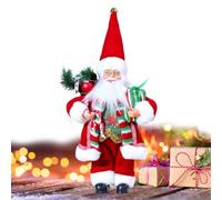 Générique Figure di Babbo Natale Statuetta Peluche Classica Vintage In