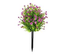 Générique Fiori Artificiali All'aperto Resistente ai raggi UV | Arbusti Realistici Resistente ai raggi UV - Fiori Artificiali Esterni | per Giardino Primavera Portico Cortile Casa Paesaggio