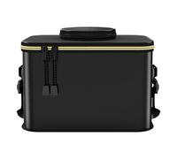 Générique Fishing Bucket, Foldable Water Bucket, Heavy Duty Design Angling Bait Storage Case, Ampia Capacity Waterproof Live Fish Container for Camping, Hiking, Outdoor Activities, Black