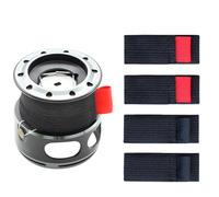 Générique Fishing Spool Belt, Reel Protection Strap, Wear-Resistant Belt Band, Adjustable Tackle Ties, Compact Gear Holder, Ideal for Outdoor Angling Trips and Fishing Equipment Organization, M, Se