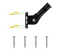 Générique Flag Pole Holder, Metal Flags Pole Bracket, 8.89in Rust Proof Aluminum Legy, Ergonomic Design, Regolabile orizzontale Mount, for Sports Events, July 4th, Railings, Beach House