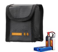 Générique Flame Ritardant Lithium Battery Safe Bag, High Temperature Fireproof Safety Protector, Sturdy Lithium Battery Guard, Secure Storage and Protection Against Fire Hazards, multicolore, M,