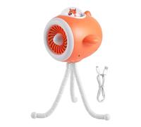 Générique Flessibile Stroller Fan, Quiet Portable Fan, Three Speed Rotatable Cooling Accessory, Batteria Operated Personal for Carriage Pram and Outdoor Picnic Travel Vacation Trips