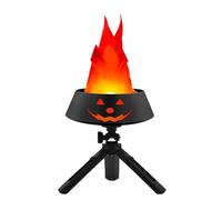 Générique Flickering Flame LED Light, Festival Fire Effect Lamp, Desktop Decor, 15 x 15 x 5,8 cm, Long Lasting Home Yard Garden Bar Party Accessory Engaging Environment Flickering Feature Enhances