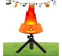 Générique Flickering Flame LED Light, Festival Fire Effect Lamp, Desktop Decor, 15 x 15 x 5,8 cm, Long Lasting Home Yard Garden Bar Party Accessory Engaging Environment Flickering Feature Enhances