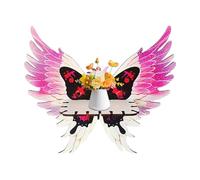 Générique Floating Shelf, Corner Shelves, Butterfly Design Wooden Material Space-Saving Easy Installation Display Vertical Sturdy Storage Rack for Living Room, Bedroom