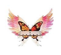 Générique Floating Shelf, Corner Shelves, Butterfly Design Wooden Material Space-Saving Easy Installation Display Vertical Sturdy Storage Rack for Living Room, Bedroom