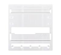 Générique Floating Shelf, Wall Stick on Rack, Wall Mount Shelves, Hooks Included, Cable Clips Compatible, Ideal for Bedside Accessories, Living Room Decor, Small Space Organization