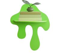 Générique Floating Shelves Dripping Shape Decorative Rack Wall Decoration Book Shelves for Home Apartment Nursery Living Room Study Room Balcony Display Books Plants and Decor
