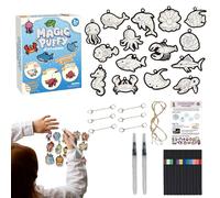 Générique Foam Texture Drawing Set - 3D Effect Paint Crafts Marker Pen Kit With Colors Paint Markers Marker and Water Brush | Creative Art Adults DIY Projects Home School Pa