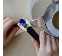 Générique Foil Crimper - Portable Stained Glass Foiling Tool | Handheld Aluminum Foil | Burnisher Crimper, Multifunctional Glass Fõil Burnishing Tool with Ergonomic Design