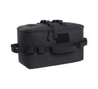 Générique Foldable Camping Bag, Utensils Bag, Water-Resistant Folding Outdoor Camping Storage Stove Canister Pot Cookware Utensils Organizer for Travel, 600D Oxford Cloth, 34 x 17 x 19 cm, Nero , Se