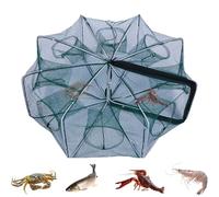 Générique Foldable Catch Net Gage, Bait Fish Trapping System, Compact Crab
