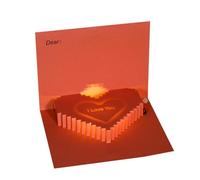 Générique Foldable Valentine's Day Cards, Romantic Greeting Cards for Holiday, Personalized Love Letter Card, Special Valentine's Day Greeting, Foldable Romantic Love Card, Holiday Love Letter Card