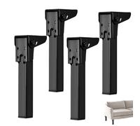 Générique Folding Metal Table Legs - 4-Pack Furniture Hardware | Regolabile Heavy Duty Coffee Table Supporti with Easy Mount Design for DIY Projects Home Office Bedroom Study Workshop Garage