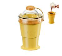 Générique Folding Water Cup - Portable 375ml Silicone Drinkware for Travel Use | Space Saving Beverage Container, Leak Resistant Coffee Soda Wine Mug for Camping Picnic School Outdoor Activities