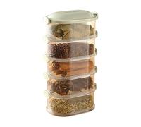 Générique Food Storage | 25 x 14 x 8,5 cm Clear Airtight Stackable Canister,Airtight Sugar Canisters,Compact Meal Prep Contenitori | For Gathering Picnic Kitchen Party Camping Dorm Seasoning Cereal