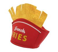 Générique French Fries Hat - Mexican Food Headbands For Women - French Fries Hat | Mexican Food Headbands For Women | Fast Food Headpieces Funny Props Adults Kids Novelty Burger Headwear