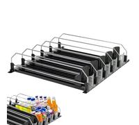 Générique Fridge Soda Can Organizer - Dispensatore automatico a 5 file, porta soda regolabile a risparmio di spazio | Soluzione di archiviazione per negozi di armadi da cucina