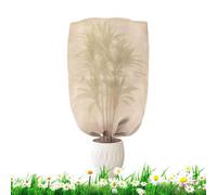 Générique Frost Cloth Protector - Burlap Drawstring Plant Cover, Seasonal Frost Protection | Durable Breathable Material, Plants from Cold, Ideal for Flower Vegetable Outdoor Garden Patio Overnight