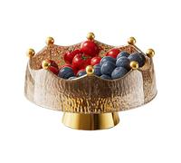 Générique Fruit Bowl for Counter - 10.9 Inch Dish Organizer with 8 Forks Design | Decorative Bowls for Home Decor, Counter, Dining Table, Vegetables, Frutta, Breads, Dessert, Snack, Insalate, Pastas