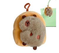 Générique Fun Animal Purse Accessory, Plush Key Ring Holder, Novelty Capybara Charm, Cute Wallet, Capybara Accessories, Soft Plush Key Holder, Unico Bag Charm for Kids, b, Se référer au