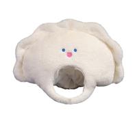 Générique Funny Dumpling Headgear, Chinese Dumpling Cosplay Plush Hat, Soft Festival Costume Accessory, Versatile Fit for Carnival, Birthday, Easter, Ringraziamento, 13,78 x 12,6 Inches
