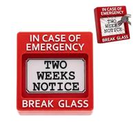 Générique Funny Resignation Desk Sign, Two Weeks Notice Decor, Personal Symbol Job Quit Gift For Family Friends Staff Office Workplace Bookshelf Countertop Small Wood Acrylic Tabletop Stationary Gear