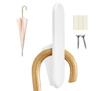 Générique Ganci da parete Mount Coat 10,7 x 2,5 x 5 cm Heavy Duty Hat Hanger, Removable Space-Saving Wall Mounted Adhesive Hooks and Bathroom Accessories For Workplace Bedroom Entryway Kitchen