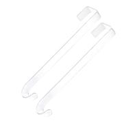 Générique Ganci per corone | Supporto organizer trasparente senza traccia, gancio porta corona 2 pezzi per corona - per bagno di Natale all'aperto, di Halloween, doccia, finestra fotografica