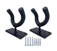 Générique Gancio per chitarra, supporto da parete per chitarra,Supporto da parete per chitarra, confezione da 2 - Supporto per violino in metallo con 4 viti, 4 tubi di espansione per ukulele