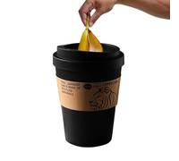 Générique Garbage Bin - Trash Can | Garbage Container Bin | Swing Lid Long Lasting Storage Container Basket | Coffee Cup Mini Trash Can With Lid For Dorm Office Desk Patio Toilet Outdoor