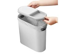 Générique Garbage Can | 10L Kitchen Trash Can Wastebasket | Press Top Lid Dustbin for Home Sink Workplace Bathroom Room Apartment Bedroom Dorm Toilet Indoor