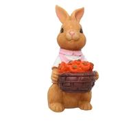 Générique Garden Statue Rabbit, Easter Bunny Outdoor Art Decor Animale Figurine Ornament for Thanksgiving Valentine's Day Decorations for Gardens Yards Lawns Indoors Sculptures (B)