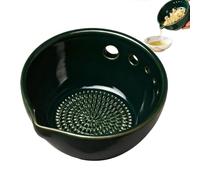 Générique Garlic Grater Dish - 2n1 Resin Small Grinder | Garlic Plate Grater Vegetable Chopper for Ginger Vegetable, Kale for Thyme Basil, Kitchen Apartment Features, Baking Cooking Usage